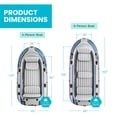 thumbnail image 4 of Intex Excursion 4 Person Inflatable Rafting and Fishing Boat Set with 2 Oars, 4 of 14
