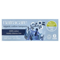 Natracare Certified Organic Tampons Non Applicator Regular, 20 Each