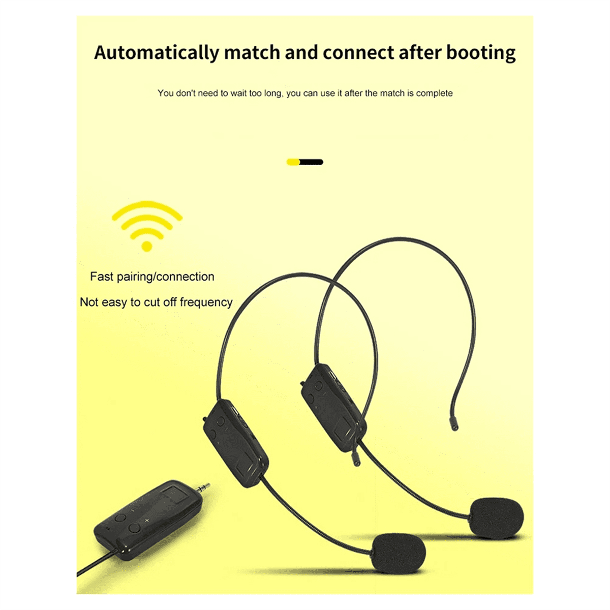 2.4G -Mounted Wireless Lavalier Microphone Set Transmitter with Receiver for Amplifier Voice Speaker Teaching Tour