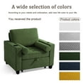 thumbnail image 4 of DREAMSIDEA 3-in-1 Convertible Sleeper Sofa Chair with Adjustable Backrest Indoor, Modern Sleeper Sofa Chair Lounge Chair with Pullout Bed for Living Room Bedroom Office(Corduroy-Green), 4 of 6