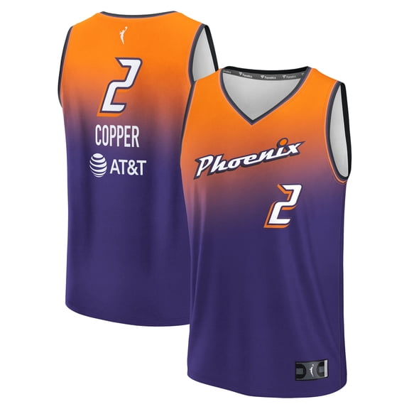 Unisex Fanatics Kahleah Copper Purple Phoenix Mercury Explorer Edition Fast Break Replica Jersey