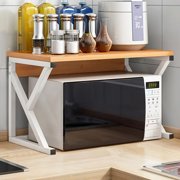 Kitchen Storage Shelf, 2-Tier Multi-Purpose Microwave Oven Rack for Home Office