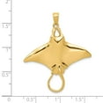 thumbnail image 4 of 14K Yellow Gold Charm Pendant Men'S 42 mm 35 Manta Ray, 4 of 4