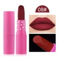thumbnail image 2 of Salud y Belleza, Belleza y Maquillaje, Lápiz Labial/Brillo Labial, Lápiz Labial, Lápiz Labial Mate Aterciopelado No Fácil de Desvanecer Color Lápiz Labial Rojo Estrella Rosa, Lápiz Labial Boca, 2 of 4