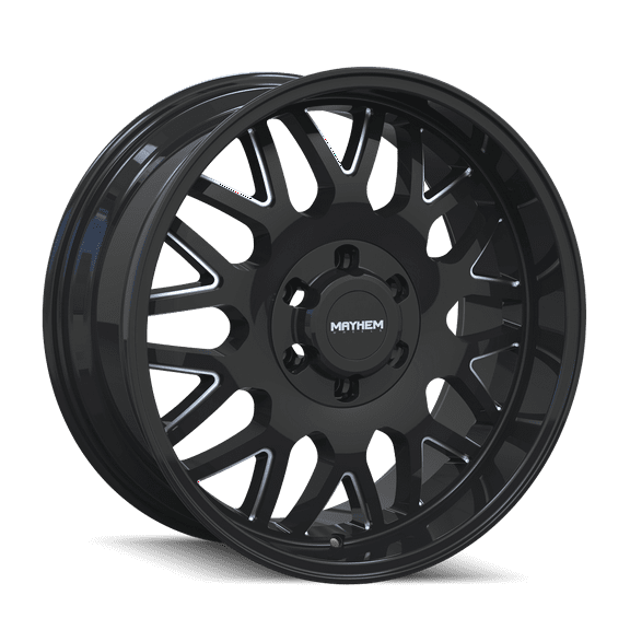 Mayhem Tripwire-8110 20X10 5X139.7 -19Et 87.1Cb Black W/Milled Spokes