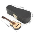 thumbnail image 2 of Fosa Miniature Guitar Model, Mini Guitar Display,Miniature Wooden Guitar Model Display Mini Musical Ornaments Craft Home Decor, 2 of 8
