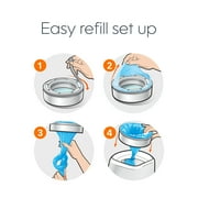 Diaper Genie Refill, Clean Laundry Scent, Max Odor Lock, 6.4m (21 ft), Holds Up to 270 Newborn Diapers