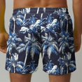 thumbnail image 5 of Viikei Men's Printed Shorts-Tropical Vacation Style,Men's Hawaiian Print Shorts Casual Print Swim Shorts Shorts Black S, 5 of 6