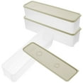 thumbnail image 6 of MLINS 3 Pcs Holder Noodle Storage Box Refrigerator Storage Box 30.5X8.5X7.8CM Green, 6 of 8