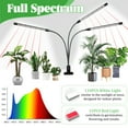 thumbnail image 5 of Grow Light for Indoor Plants,6000K 126LED Clip Plant Lights with Flexible Gooseneck & Timer Setting 3/9/12H,5 Dimmable Levels, 5 of 7