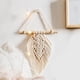 thumbnail image 3 of decoración de pared tejida, macramé colgante de pared, hoja borlas arte de para la decoración para hogar del dormitorio de Yinane Tapiz para colgar en la pared, 3 of 8