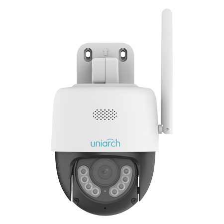 Uniarch By Uniview NDAA 3MP Outdoor Wi‑Fi Pan‑Tilt Security Camera with Two‑Way Audio, Active Deterrence, Night Vision, IP66 Weatherproof | Secure IT Global