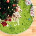 thumbnail image 5 of FMSHPON Easter Doodle Xmas Christmas Tree Skirt Stand Mat for Holiday Party Decoration Indoor Outdoor 36 inches, 5 of 6