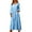 Light Blue, variant on Women's Maxi Dress Long Sleeve V-Neck Loose Fit Button Down Cotton Linen Retro Swing Dress for Spring Fall Casual Daily Wear,Brown,2XL