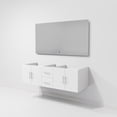 thumbnail image 6 of Lexora Glossy White Double Bath Vanity and 60 in. LED Mirror, 6 of 11