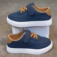 thumbnail image 4 of Girl's Hook-and-Loop Casual Sneakers Low Top Flat Walking School Board Shoes for Playground Outdoor, 4 of 6