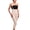 Beige, variant on FBM Stage 2 High Waist Zipperless Girdle Mid-Calf Length - Suspenders with Adjustable Shoulder Straps - Black - Large