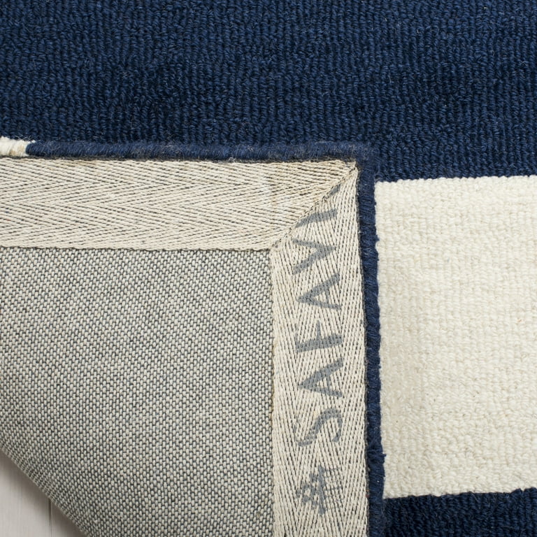 Safavieh Safavieh Kids Zigzag 4 x 6 Navy/Ivory Indoor Chevron Kids Handcrafted Area Rug Safavieh Safavieh Kids Zigzag 4 x 6 Navy/Ivory Indoor Chevron Kids Handcrafted Area Rug