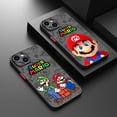 thumbnail image 4 of Super Mario Bros Art Phone Case For iPhone 15 14 13 12 11 Pro Max mini XS Max XR X 8 Plus SE Frosted Translucent Cover, 4 of 5