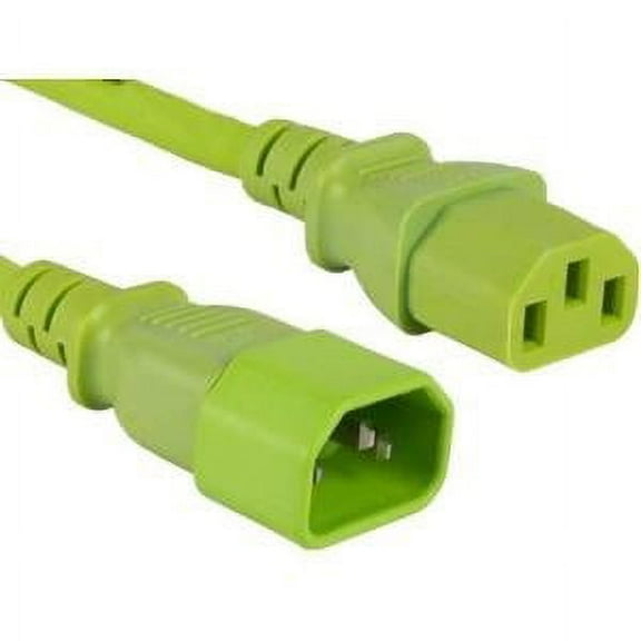 10FT GREEN C13 TO C14 POWER EXTENSION CORD