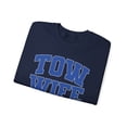 thumbnail image 3 of Tow Truck Driver Wife Sweatshirt Gifts Crew Neck Shirt Long Sleeve Unisex, 3 of 5