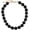 black beaded, variant on Chunky Turquoise Beaded Choker Necklace Women Large Big Pearl Bead Strand Necklaces Bold Beads jewelry Gift[k3705]