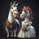 thumbnail image 1 of Cuadros Decorativos 5D Wdftyju bricolaje taladro redondo completo diamante pintura caballo Kit arte decoración del hogar, 1 of 9