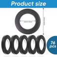 thumbnail image 4 of Wweixi 76x Durable Curtain Grommet With Easy Installation Stable Fixation And Smooth Line Bedroom PP Drapes Silver, 4 of 6
