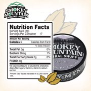 Smokey Mountain Herbal Long Cut – 5 Can Sampler Box - Straight, Classic, Wintergreen, Arctic Mint & Cherry