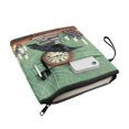 thumbnail image 3 of HELLHERO Book Organizer Bag, 11.42 x 8.66 Inch with Decorative Design for Retro Zipper Pouch, Book Cover Carrying Case Book Club Gifts for Teachers, 3 of 8