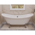 thumbnail image 3 of Anzzi Ft-Cf130lxft-Ch Belissima 70" Lion's Paw Clawfoot Acrylic Soaking Tub - Chrome, 3 of 12