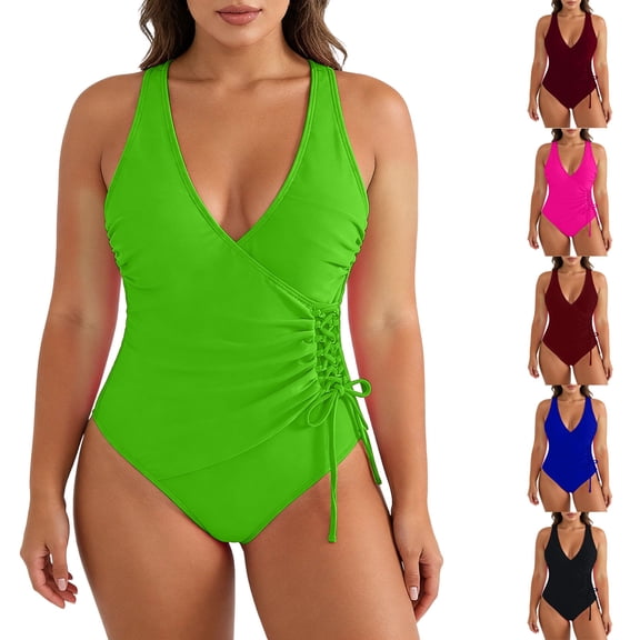 Yievot Plus Size One Piece Swimsuits for Women Tummy Control Modest Bathing Suit Shapewear Swimwear