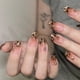 thumbnail image 5 of Uñas postizas con estampado de leopardo para usar, estilo francés dulce y moderno, largas, con temperamento, 5 of 7