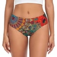 thumbnail image 1 of Fotbe Mandala Colorful Calzones Estampados para Mujer – Ropa Interior de Algodón, Cómoda, Suave y Elástica-4X-Large, 1 of 6