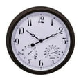 thumbnail image 3 of Outdoor Clock Display Temperature and Humidity Terraces Pools Patio Garden Wall Clock for Bathroom, 3 of 9