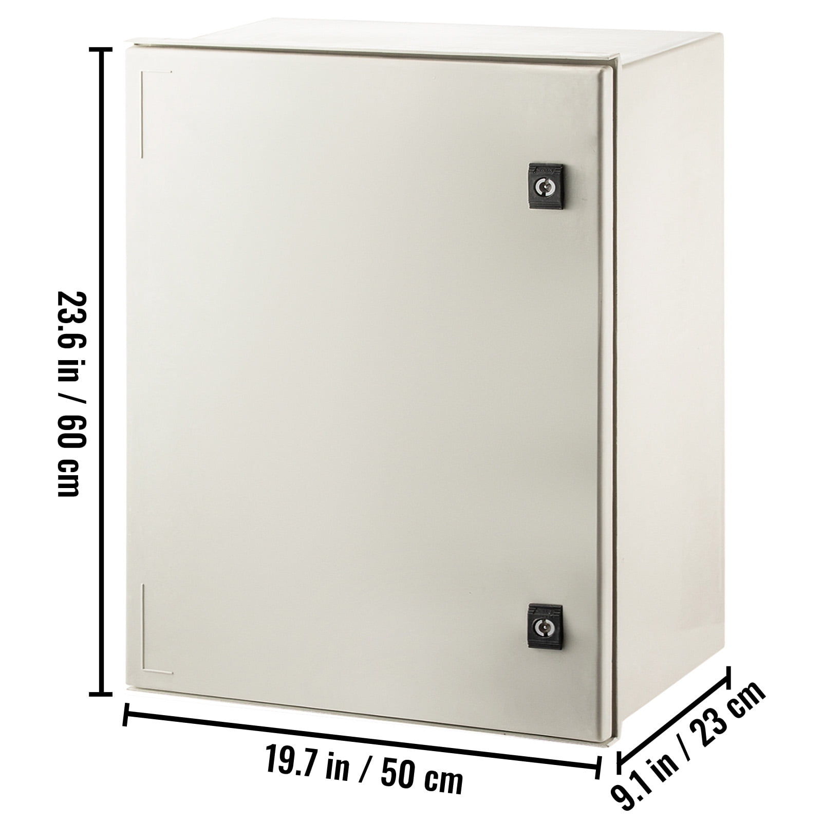 KFFKFF NEMA Enclosure in Steel, Dimensions 24x20x9'', NEMA 4X Fiberglass Electrical Housing, IP66 Rated for Resistance Against Water and Dust, Appropriate for Exterior and Interior Applications