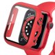thumbnail image 1 of Vidrio templado + cubierta para Apple Watch 8 44mm 40mm 42mm 38mm PC protector de pantalla de parachoques caso iWatch series 7 6 5 4 3 se 41mm 45mm Dengxun unisex, 1 of 2
