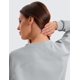 thumbnail image 5 of Sudadera CRZ YOGA SoftAura con cuello redondo y manga larga para mujer, gris, talla M, 5 of 5