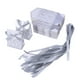 thumbnail image 1 of 50 cajas de dulces para bodas, cajas de regalo impresas con cinta cosida, elegantes cajas para bombones (plateadas), 1 of 7