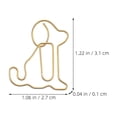 thumbnail image 2 of OUNONA 100Ud Sujetapapeles Decorativos Metálicos Dorados Para Oficina Con Formas Divertidas Y Prácticas, 2 of 7