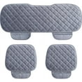 thumbnail image 1 of Cojín de asiento de coche de tres piezas gris diamante Vhermosa LKX-0235-4, 1 of 6