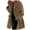 Khaki, variant on Womens Winter Wool Coat Trench Jacket Ladies Warm Slim Long Overcoat Outwear