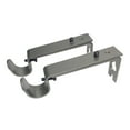 thumbnail image 2 of Sturdy Adjustable Metal Window Curtain Rod Support Wall For Rods Max. 19.05mm Diameter , Grey, 2 of 7