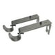 thumbnail image 2 of Soporte de pared para barra de cortina de ventana individual de 4 pulgadas de diámetro Gris, 2 of 3