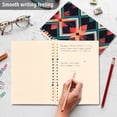 thumbnail image 4 of FORMRS 1-Subject Spiral Notebook 8" x 5" College Ruled 60 Refillable Sheet A5 Hard Cover, 2 Pack, Green Abstract, 4 of 7