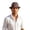 Coffee, variant on Ticikt Mens Breathable Mesh Fedora Hat, Summer Outdoor Short Brim Fedora Sun Hat,Light Gray