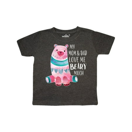 

Inktastic My Mom and Dad Love Me Beary Much with Cute Bear Gift Toddler Boy or Toddler Girl T-Shirt