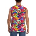 thumbnail image 4 of Bingfone Colorful Bananas Pattern Men's Tank Tops Workout Sleeveless Tee Shirts Running Beach Tanks for Men-XX-Large, 4 of 7