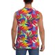 thumbnail image 4 of Fotbe Colorful Bananas Men's Camiseta sin Mangas Estampada para Hombres, Playera Casual para Gimnasio, Entrenamiento, Playa-XX-Large, 4 of 7