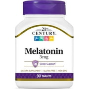 21st Century Melatonin, 3 mg, 90 Tablets